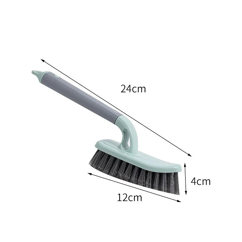 360° Deep Cleaning Brush, Sturdy Bristles Handle for Bathroom Kitchen Tile Floor Corner To Surface Scrub Tool Corner Cleaning Br