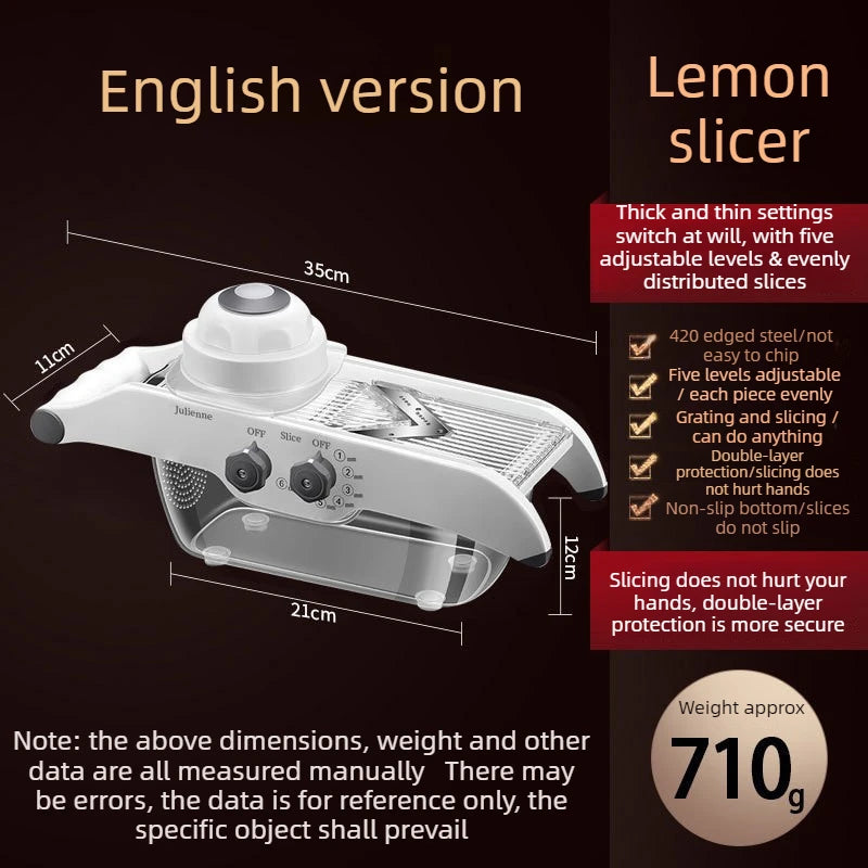 Kitchen Lemon Slicer Cutter Vegetable Shredded Chopping Chopper Fruit Slicer Profession Milk Tea Shop Fruit Slicers Manual Tools