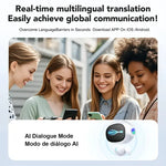 2026 New AI Translation Earphones: High-definition audio, LED battery display, suitable for sports and commuting.