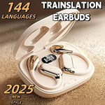 2026 New AI Translation Earphones: High-definition audio, LED battery display, suitable for sports and commuting.