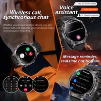 Newly Durable 1400mAh Large Battery Smart Watch Men 1.7" HD Screen IP68K Waterproof LED Flashlight Sports BT Call Smart Bracele