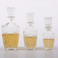 Creative Transparent Glass Whiskey Liquor Wine Drinks Decanter Crystal Spirits Bottle Wine Carafe For Bar Party Wedding Gifts