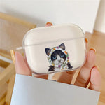 Cartoon Oil Painting Cat Earphone Case for Airpods 4th 3rd 2 Pro Transparent Cover for Airpod 3 1 Protective Accessorie Fundas