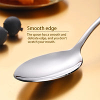 24pcs Stainless Steel Tableware Set, Including Knife, Fork, Spoon and Coffee Spoon Gift Box, Dishwasher Safe
