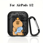 Case For Airpods 1 2 Pro 3 4 Pro3 Pro2 Earphone Cases Cover Cute Capybara