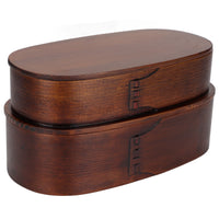 Food Storage Containers 2 Layer Japanese  Box Wooden Food Storage Containers for Kids Adults Hiking Climbing  School