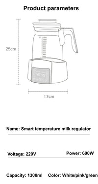 1.3L Electric Kettle Baby Thermostat Milk Warmer Home 24h Hot Water Kettle Multifunctional Glass Health Pot Teapot Kitchen Tools