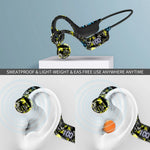 Type-c Playback Bone Conduction Bluetooth Earphone Open Ears Wireless Dluetooth Headphones Support TF-Card Mp3 Headset with Mic