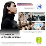 Bluetooth 6.0 Earphones HiFi Sound Ai Translation Wireless Headphones Ear Clip Noise Canceling HD 1.5 TOUCH