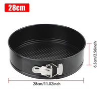 1Pc 12/16/20/24/28cm Carbon Steel Baking Mould with Removable Bottom Non Stick Leakproof Cake Baking Pan Durable Cake Mould