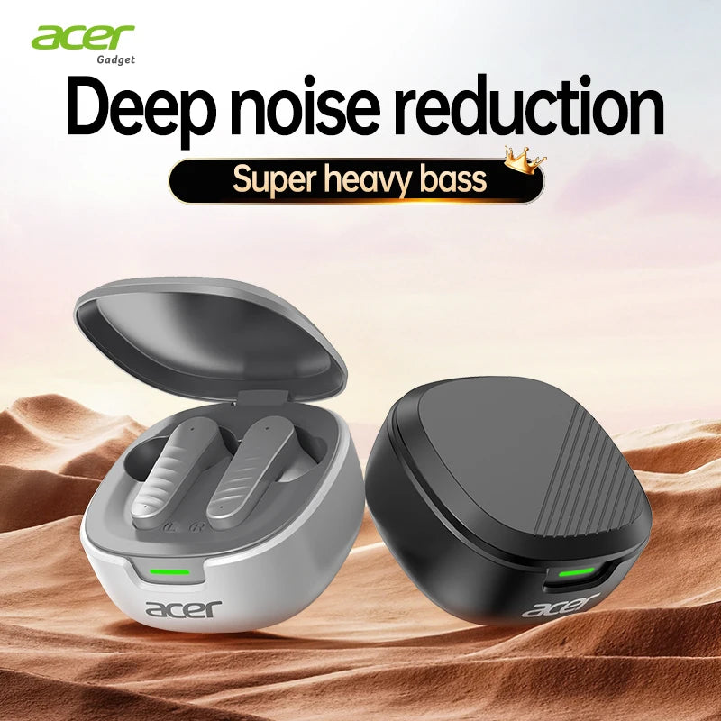 Acer Ohr503 Wireless Bluetooth Headphones with In-Ear Design, High-Definition Sound Quality, Noise Reduction for Calls, Comfortable Fit, Suitable for Sports, Running, and Cycling, Compatible with Mobile Phones and Tablets