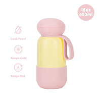 450ml Thermal Water Bottle With Handle For Students,Double-layer Stainless Steel Vacuum Drinkware,Gifts,Camping Thermos Cup/Mug