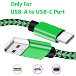 USB Type C Cable 2.4A Fast Charging Nylon Braided Wire Charger Cable For Samsung Huawei Xiaomi Android Mobile Phone Accessories