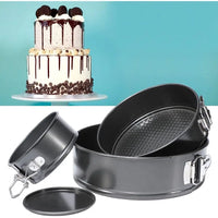 1Pc 12/16/20/24/28cm Carbon Steel Baking Mould with Removable Bottom Non Stick Leakproof Cake Baking Pan Durable Cake Mould