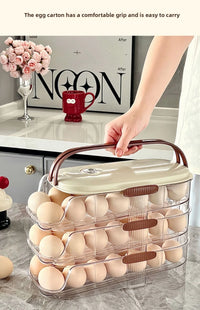 Egg storage box, special food grade rolling fresh-keeping rack for refrigerator