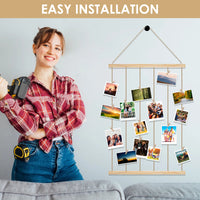 Hanging Photo Display Holder Picture Frames Collage Wall Decor Versatile Photo Hanging Display Picture Board for Home Decoration