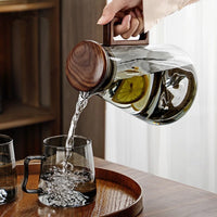 Glass Cup Set Water Kettle Bottle Creative Heat-resistant Water Glass Flower Tea Juice Cup Drop Shipping