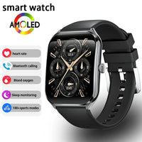 New Ultra Thin Smart Watch Men 1.96' AMOLED HD Pixel Display Always Show Time BT Call Reminder Smartwatch Ladies For Android iOS