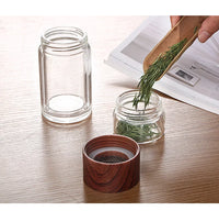 D5 Double Glass Water Bottle Tea Drink Items Bottle Infuser Tumbler Drinkware Gym Water Bottle Children Travel Sports Cup Bottle