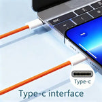 Fast Charger Cable Compatible with iPhone 17/16/15 USB-C to Type C Charging Data Cable Nylon Braided 3.3/6.6/10 Feet Long