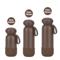 450ml Thermal Water Bottle With Handle For Students,Double-layer Stainless Steel Vacuum Drinkware,Gifts,Camping Thermos Cup/Mug