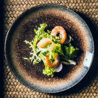 Japanese Ceramic Serving Dinner Plate Western Steak Dishes Trays Tableware Breakfast Dinnerware