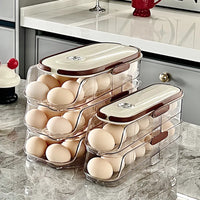 Egg storage box, special food grade rolling fresh-keeping rack for refrigerator
