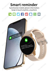Smart Watch 1.77" HD AMOLED Screen Bluetooth Call Health Monitor Smartwatch Men Women Fitness Sports Watche For Android IOS HT30