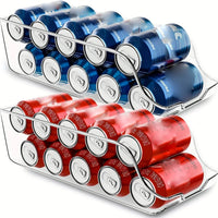 Refrigerator Storage Box Fridge Organizer Kitchen Storage Cans Soda Cans Storage Cans Basket Storage Containers Pantry Organizer