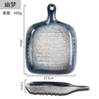 Ceramic tableware wholesale Ceramic tableware  High value Western food plate Baking Handle  Porcelain  Square plate Dinner plate