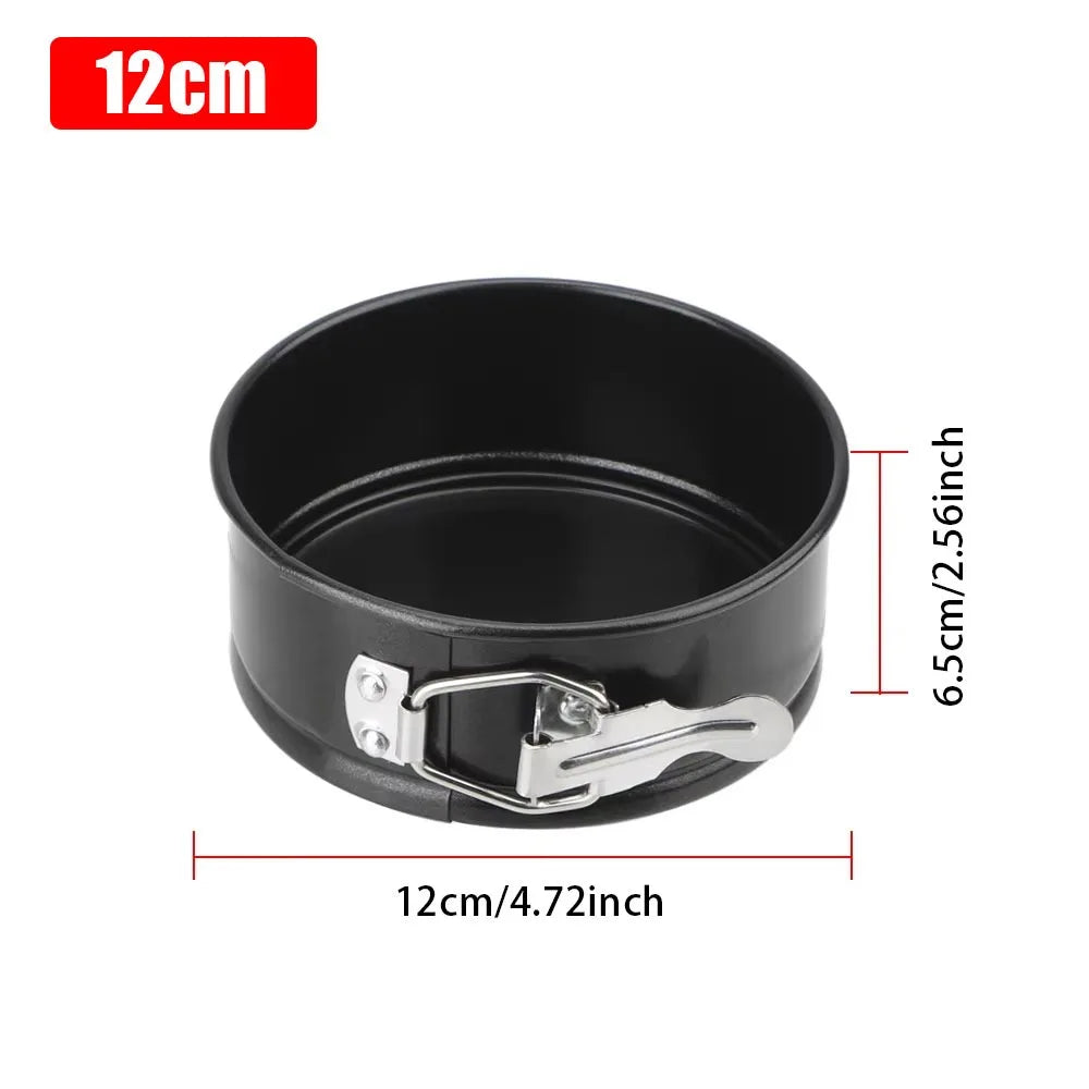 1Pc 12/16/20/24/28cm Carbon Steel Baking Mould with Removable Bottom Non Stick Leakproof Cake Baking Pan Durable Cake Mould