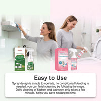Daily Household Cleaner Set Gentle Stain Remover Spray Kitchen Appliance Bathroom Cleaner Multi Purpose Cleaning Kit Care