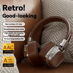 2025 New 5.3 Foldable Wireless Bluetooth Headsets Headset Gamer Choice Retro Over Ear Headphones DJ Stereo Sounds Bluetooth