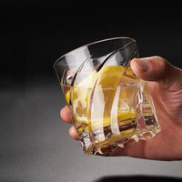 Round Whiskey Glass Drinkware Transparent Glacier Cocktails Drinking Glass Mug Drinking Cup Juice Milk Cocktail Drinking Glasses
