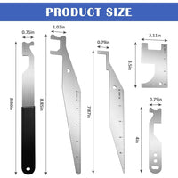 Firefighter Tools Kit: Spring Steel, 5-Pack, Multi-Functional Pry Tools