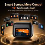 Smart Touchscreen Ear Clip Headphones Bluetooth 6.0 Wireless Earphones with App Control, 6 EQ Modes, 30H Playtime and Finder