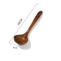 Kitchen set tools, Thai teak, natural wood cutlery spoon, rice strainer spoon, spoon, cooking spoon
