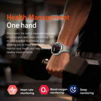 Newly Durable 1400mAh Large Battery Smart Watch Men 1.7" HD Screen IP68K Waterproof LED Flashlight Sports BT Call Smart Bracele
