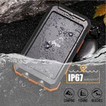 New Solar Power Bank 100000mAh Portable Charging Poverbank External Battery Charger Strong Light LDE Light for All Smartphones