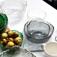 Glass Salad Bowl Clear Large Serving Bowl for Fruit Dessert Trifle Pasta Yogurt Ice Cream Mixing Bowl Kitchen Party