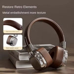 2025 New 5.3 Foldable Wireless Bluetooth Headsets Headset Gamer Choice Retro Over Ear Headphones DJ Stereo Sounds Bluetooth