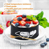 1Pc 12/16/20/24/28cm Carbon Steel Baking Mould with Removable Bottom Non Stick Leakproof Cake Baking Pan Durable Cake Mould