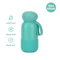 450ml Thermal Water Bottle With Handle For Students,Double-layer Stainless Steel Vacuum Drinkware,Gifts,Camping Thermos Cup/Mug