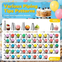Stainless Steel Ice Tool Set With 100 Baking Cups For Cake Decoration D0LD