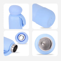 450ml Thermal Water Bottle With Handle For Students,Double-layer Stainless Steel Vacuum Drinkware,Gifts,Camping Thermos Cup/Mug
