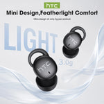 HTC Sleep Earbuds Wireless Block Snoring Noise Reduction Bluetooth Headphones