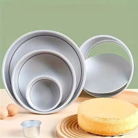 4/6/8/10 Inch Baking Cake Mold Round Non-Stick Cake Pan Removable Bottom Baking Tray Aluminium Alloy For Kitchen Tools