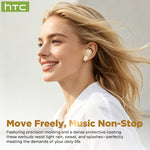 HTC NE72 TWS Open-Ear AI Translator Earbuds 135+ Languages Real-Time Translation Bluetooth 6.0