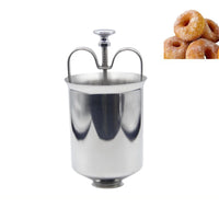 Stainless Steel Kitchen Pastry Donut Maker Baking Utensils Homemade Medu Vada Donut Maker Dispenser Dessert Baking Tools