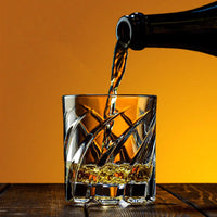 Round Whiskey Glass Drinkware Transparent Glacier Cocktails Drinking Glass Mug Drinking Cup Juice Milk Cocktail Drinking Glasses